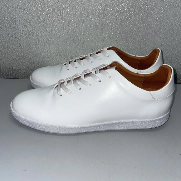 NEW BECKETT SIMONON Geller Trainers – Men’s Size 10 – White Leather - Picture 4 of 10